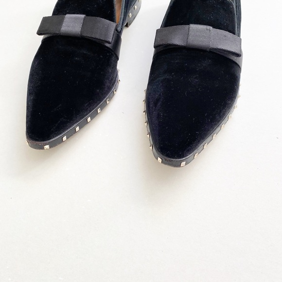 Valentino Rockstud Velvet Loafers - Picture 4 of 9